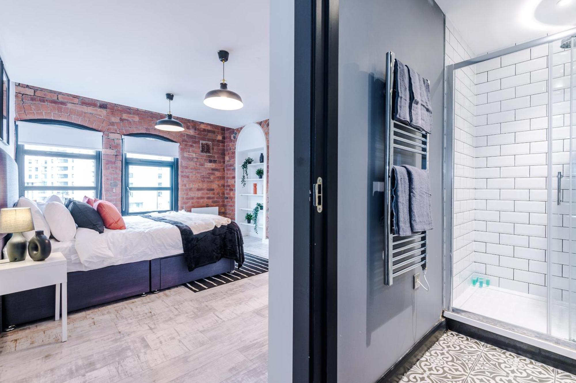 2 King Size Beds In Manhattan Styled Oversize Apartment Leeds  Exterior foto